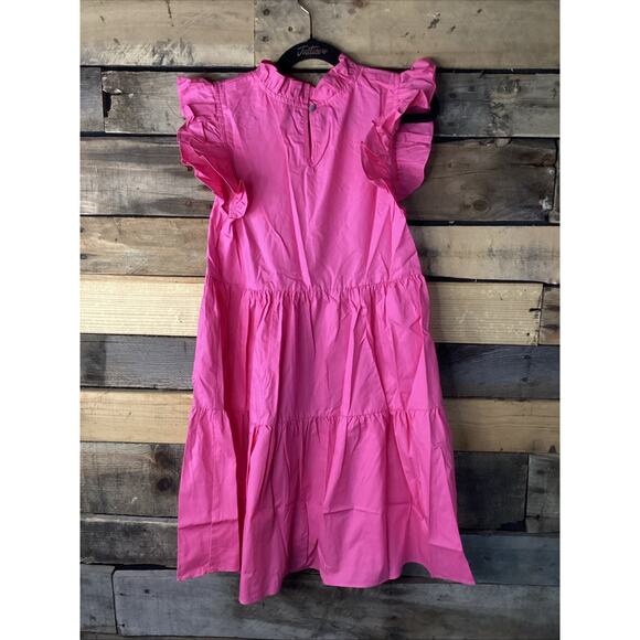 Shop The Mint Girls Dress Pink Size 10/12 Ruffles - Picture 3 of 3